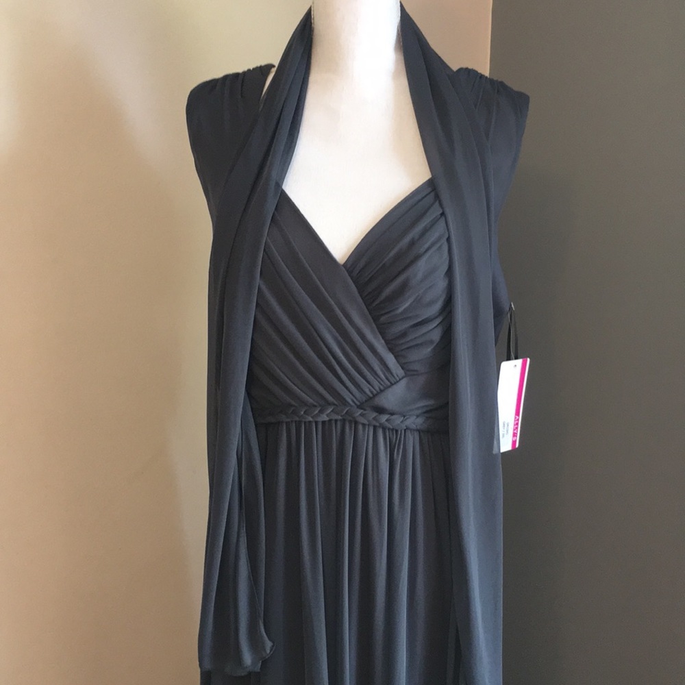 Ally's Collection Gray Formal Dress - Picture 2 of 6